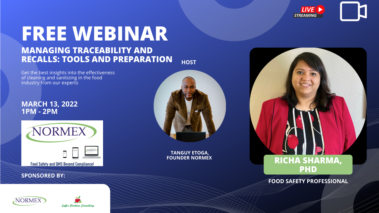 English Webinar: Managing Traceability and Recalls: Tools and Preparation